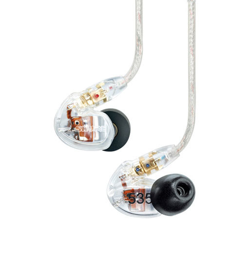 Shure SE535 Sound Isolating Earphones in Clear