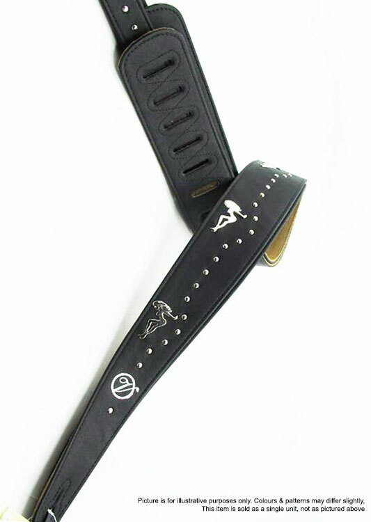 black metal guitar strap