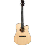 Cascha Performer Series Dreadnought Acoustic Guitar in Natural Finish