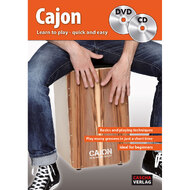 Cascha Learn To Play Quick & Easy Cajon Method Book/CD & DVD