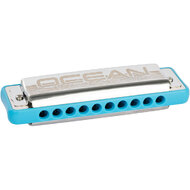 Cascha Ocean Rock Series Blues Harmonica in the Key of C with Blue Comb