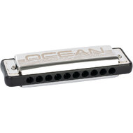 Cascha Ocean Rock Series Blues Harmonica in the Key of C with Black Comb