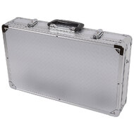 Aria Small Effects Pedal Case in Silver Finish