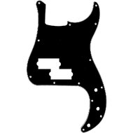 GT 3-Ply P-Style Bass Guitar Pickguard in Black (Pk-1)
