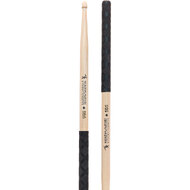 Headhunters Hickory Classic 5BS Drum Sticks with Wood Tip & Black-X Grip (1-Pair)