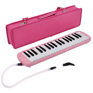 Maxtone 37-Key Melodica in Pink with Carrying Case