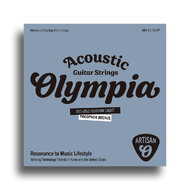 Olympia Artisan Series Coated Phosphor Bronze Custom Light Guitar String Set (11-52)