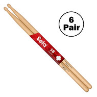 Sela Professional Drumsticks 5B Maple (6 Pair)