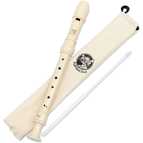 Cascha Descant Soprano Recorder with Baroque Fingering in Ivory