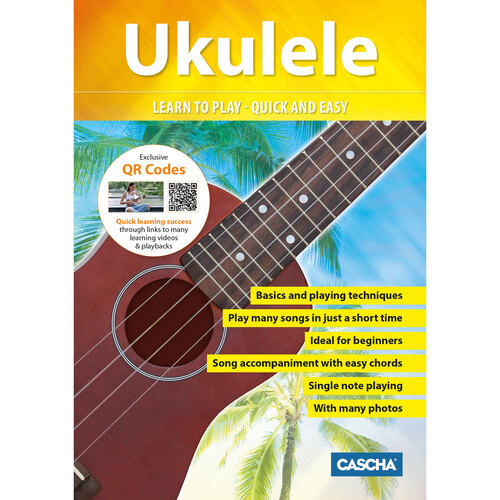 Cascha Learn To Play Quick & Easy Ukulele Method Book/Online Video