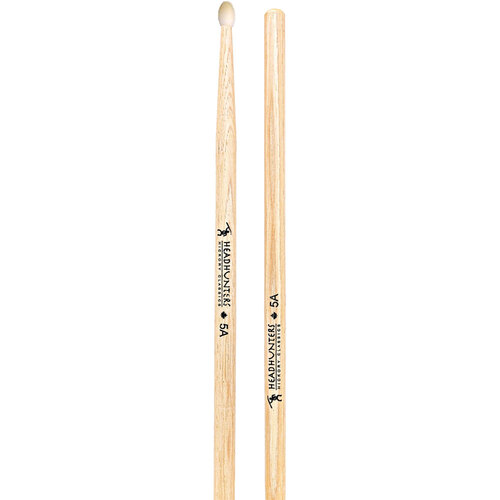 Headhunters Hickory Classic 5A Drum Sticks with Nylon Tip (1-Pair)