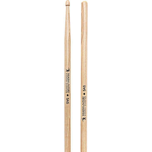 Headhunters Hickory Classic 5AS Drum Sticks with Wood Tip (1-Pair)