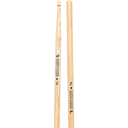 Headhunters Hickory Classic 7A Drum Sticks with Wood Tip (1-Pair)