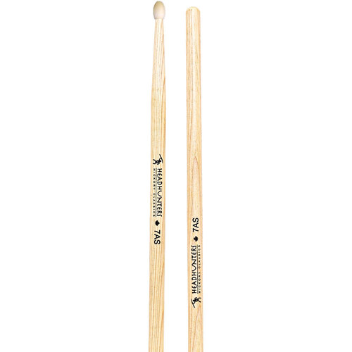 Headhunters Hickory Classic 7AS Drum Sticks with Nylon Tip (1-Pair)