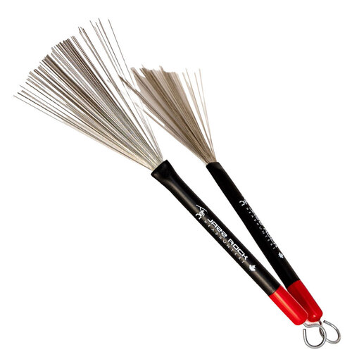 Headhunters "Jazz Rock Brush" Fully Retractable Wire Drum Brushes (1-Pair)