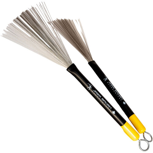 Headhunters "Jazz Brush" Fully Retractable Wire Drum Brushes (1-Pair)