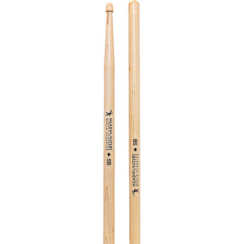 Headhunters Maple Classic 5B Drum Sticks with Wood Tip (1-Pair)