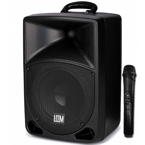 Leem PR-8 Portable, Active 50W, 8" PA Speaker System with Wireless Microphone