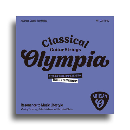 Olympia Artisan Series Coated Classical Nylon/Silver Normal Tension String Set (28-43)