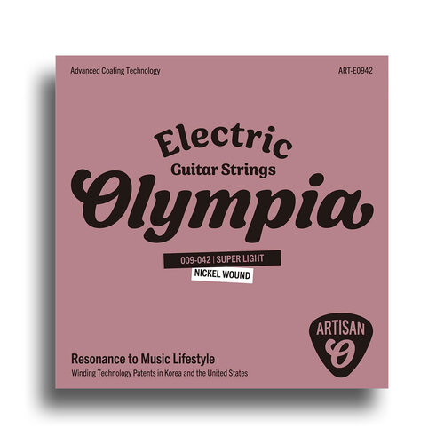 Olympia Artisan Series Coated Super Light Electric Guitar String Set (9-42)