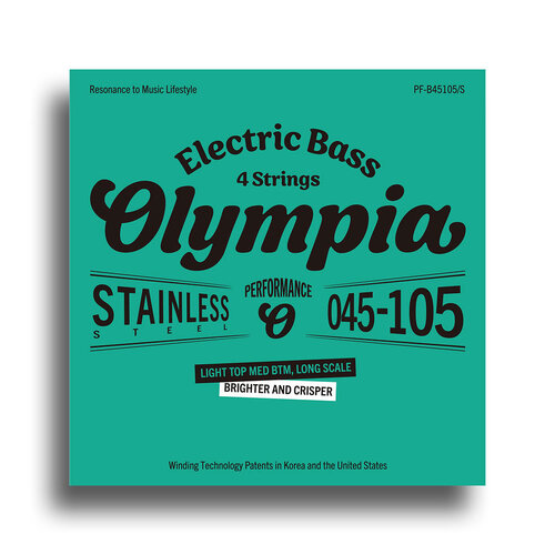 Olympia Performance Series Light Top Medium Bottom Electric Bass String Set (45-105)