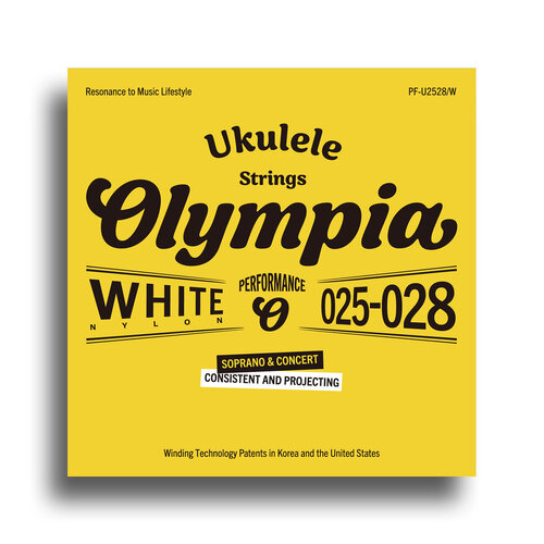 Olympia Performance Series White Nylon Soprano/Concert Ukulele String Set