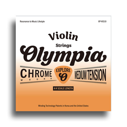 Olympia Explore Series Medium Tension Flat-Wound Violin String Set (4/4)