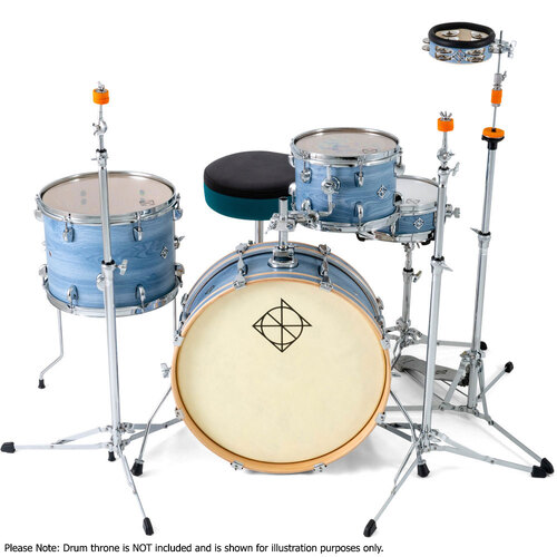 Dixon Little Roomer Series 5-Pce Drum Kit in Cerulean Frost Finish