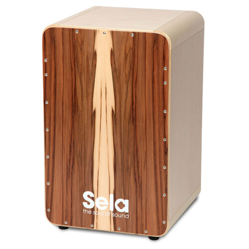 Sela "CaSela" Professional Snare Cajon in Satin Nut Finish