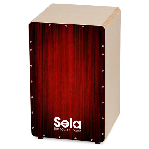 Sela "Varios" Professional Snare Cajon in Red Finish