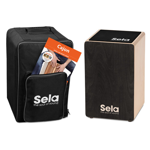 Sela Primera Cajon Bundle in Black Finish