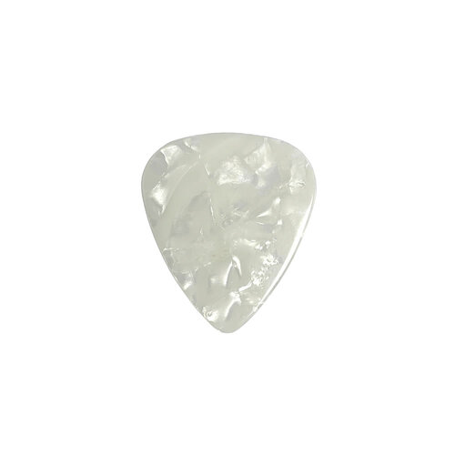 GT Thin Nylon Pick in Pearloid White (0.50mm) - 12pk